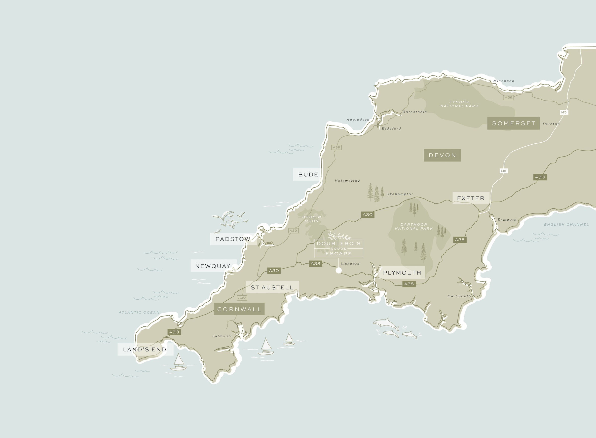 Doublebois route map