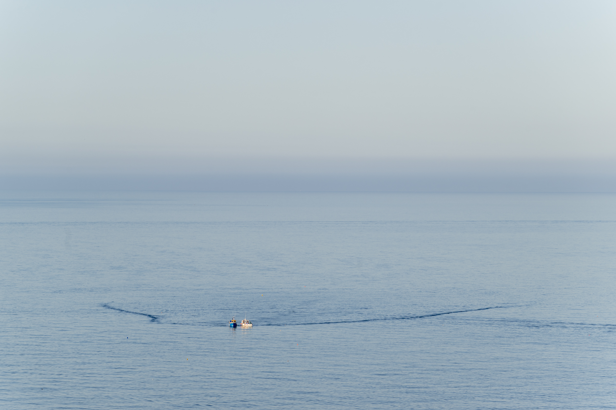 Fishing boats off Talland Bay