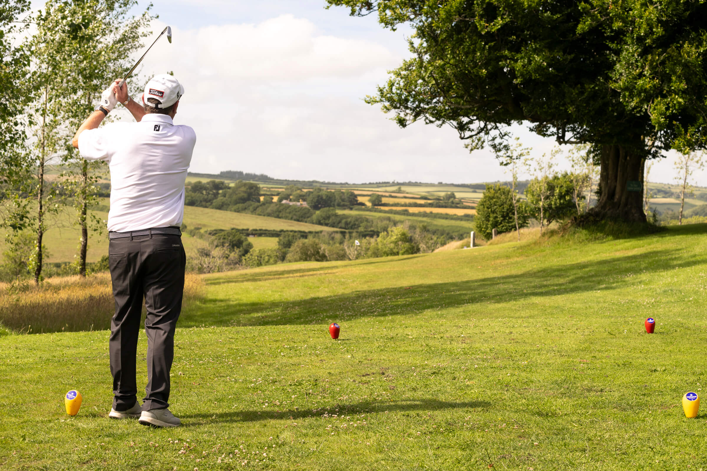 Man just teed off at Doublebois golf course